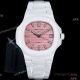 Super clone AET Patek Philippe Nautilus 5711 white Ceramic baby blue face 9015 watch (11)_th.jpg